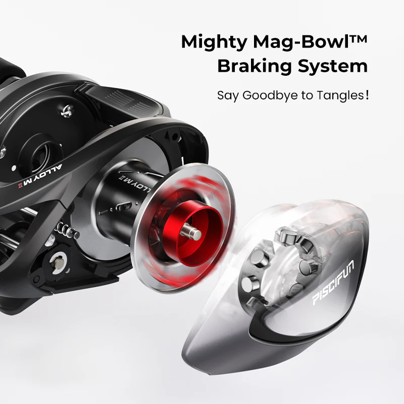 Piscifun® Alloy M2 Baitcasting Reel with Mag-Bowl™ Braking System – Cast Baitcast Reel and Baitcaster Reel for Cast Fishing - Image 6