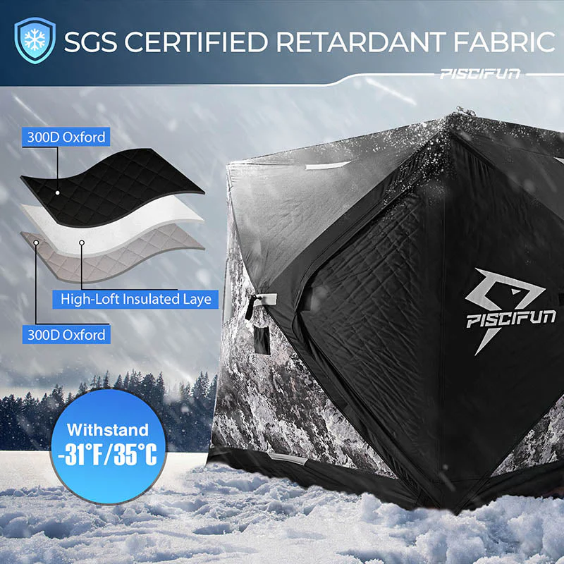 Flash Sale Piscifun 3-4 Person Ice Fishing Shelter - Image 14