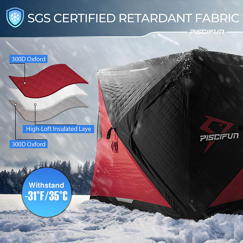 Flash Sale Piscifun 3-4 Person Ice Fishing Shelter - Image 6