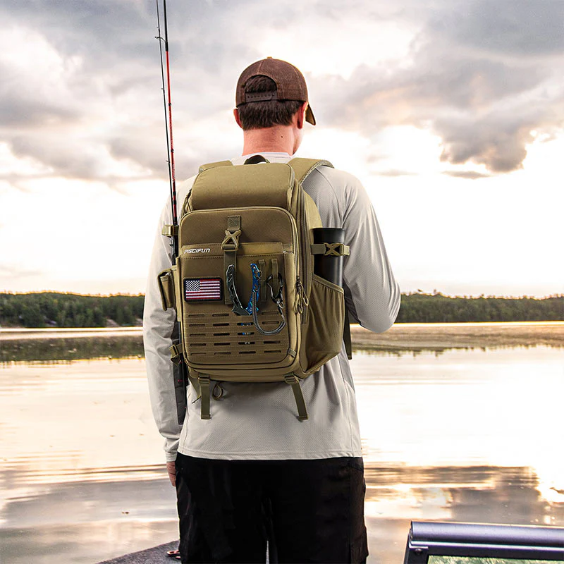 Piscifun Fishing Backpack with Rod & Gear Holder - Image 7