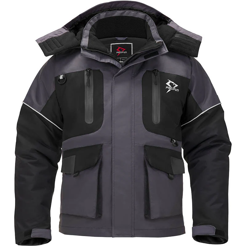 Piscifun Ice Fishing Suits, Insulated Jacket & Bibs Waterproof With Flotation Technology - Image 23