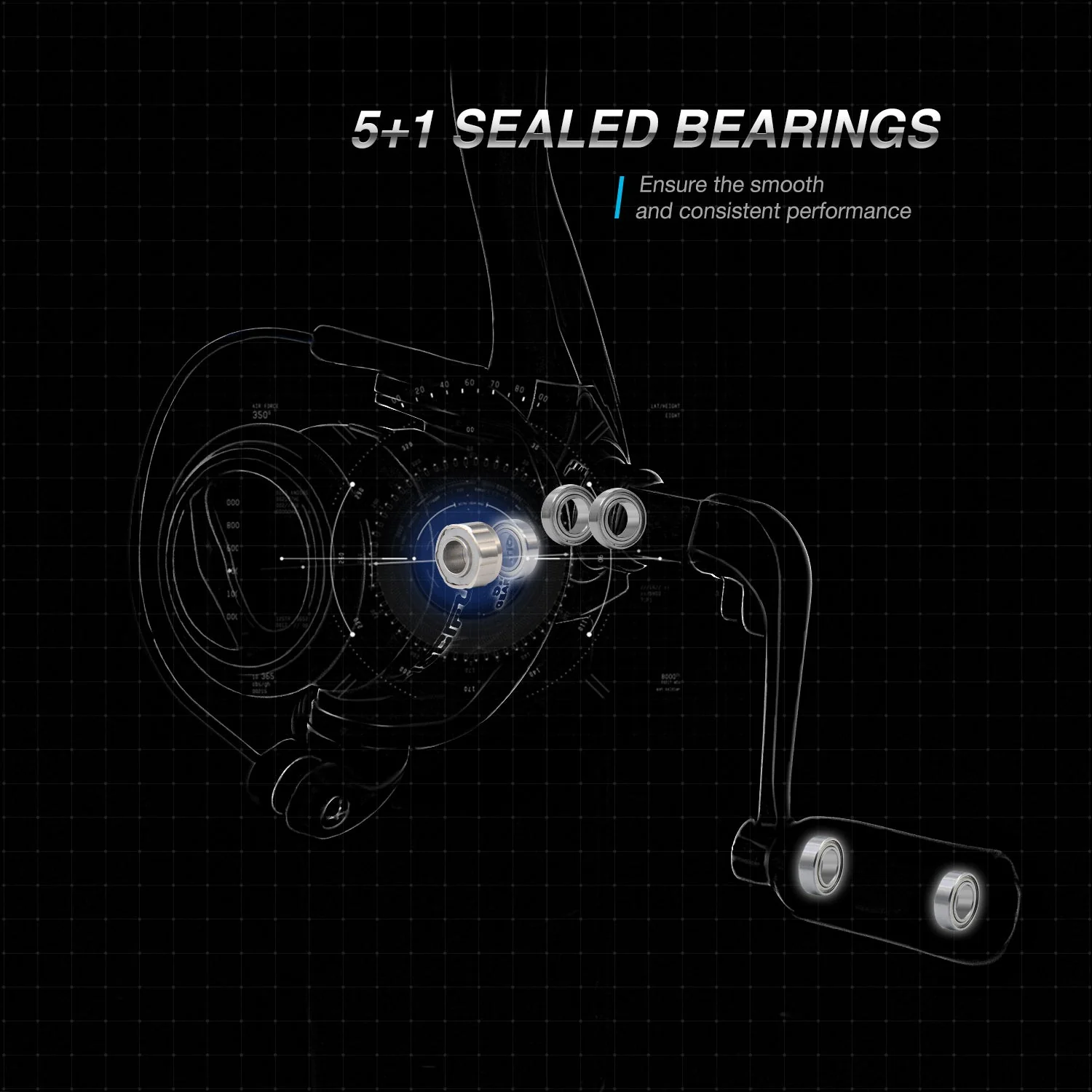 Piscifun® ICX 5 Ice Fishing Reel Quick Folding Handle Sale - Image 5