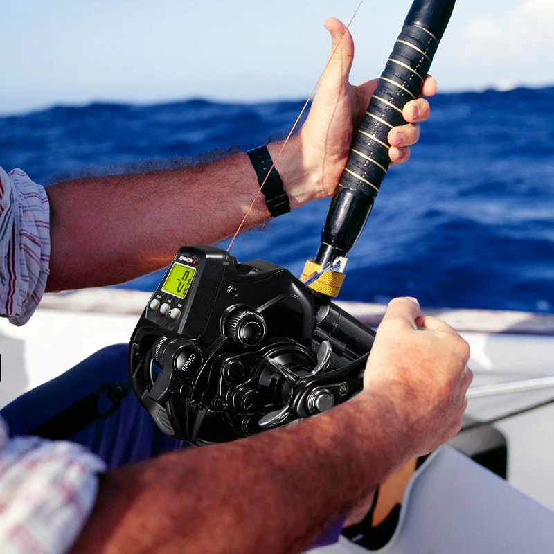 Piscifun® Kraken Electric Reel and Saltflow Boat Rod Combo for Saltwater Fishing - Image 24