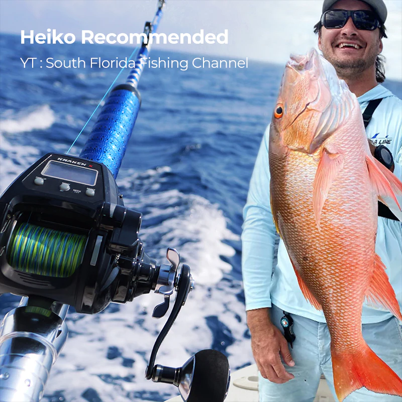 Piscifun® Kraken Electric Reel and Saltflow Boat Rod Combo for Saltwater Fishing - Image 25