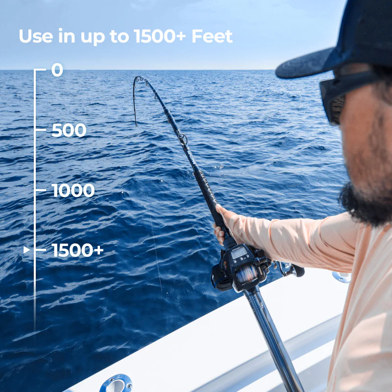 Piscifun® Kraken Electric Reel and Saltflow Boat Rod Combo for Saltwater Fishing - Image 27