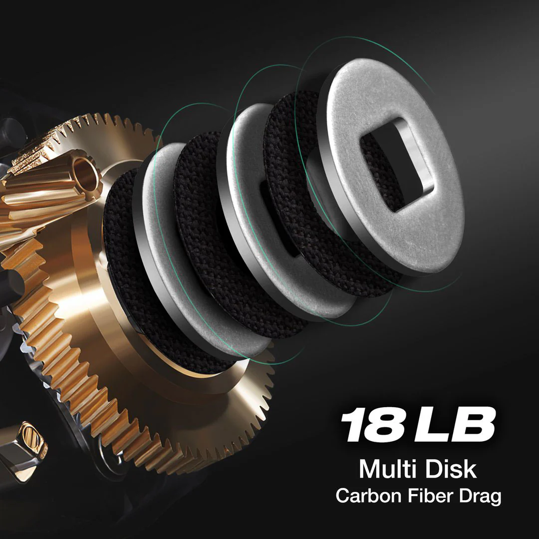 Piscifun® Torrent Baitcasting Reel 18Lbs Max Drag 7.1:1 & 5.3:1 Gear Ratio - Image 4