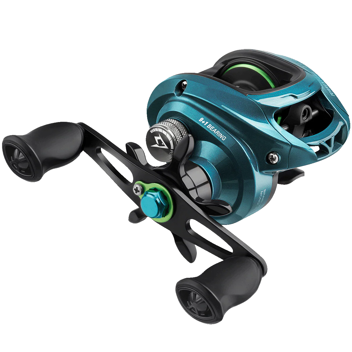 Piscifun® Lite Ultra Light Low Profile Baitcasting Reel with Black & Teal Baitcaster - Image 28