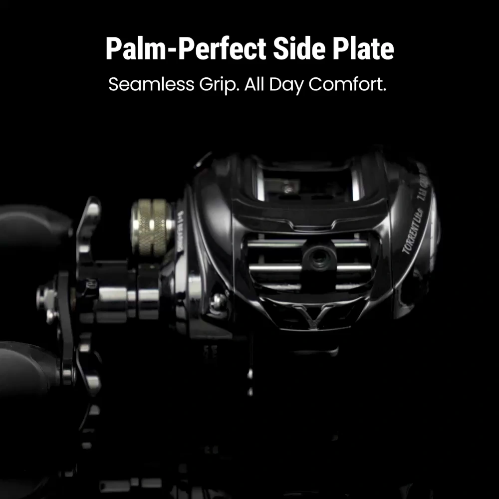 Piscifun® Lite Ultra Light Low Profile Baitcasting Reel with Black & Teal Baitcaster - Image 5