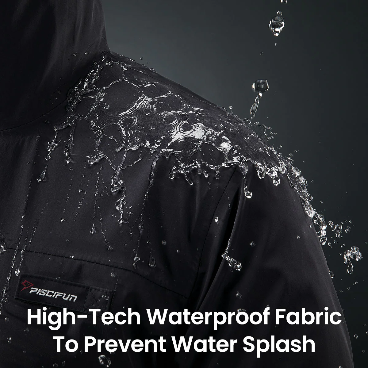 Piscifun® 3-Layer Waterproof Fishing Jacket | Breathable Windproof Fly Fishing Wading Rain Jacket - Image 14