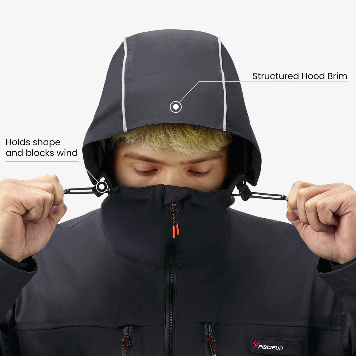 Piscifun® 3-Layer Waterproof Fishing Jacket | Breathable Windproof Fly Fishing Wading Rain Jacket - Image 19