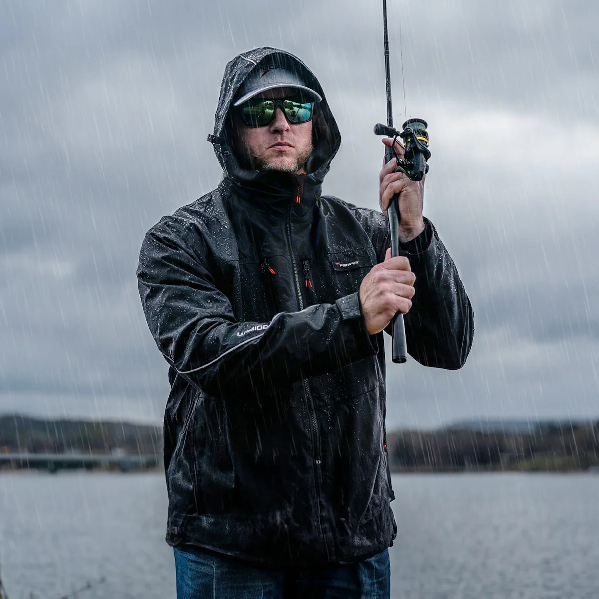 Piscifun® 3-Layer Waterproof Fishing Jacket | Breathable Windproof Fly Fishing Wading Rain Jacket - Image 4