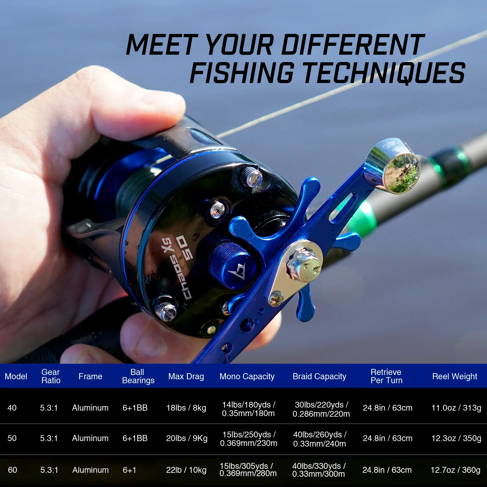Wholesale Piscifun® Chaos XS Round Baitcasting Reel, Casting Reels - Image 7