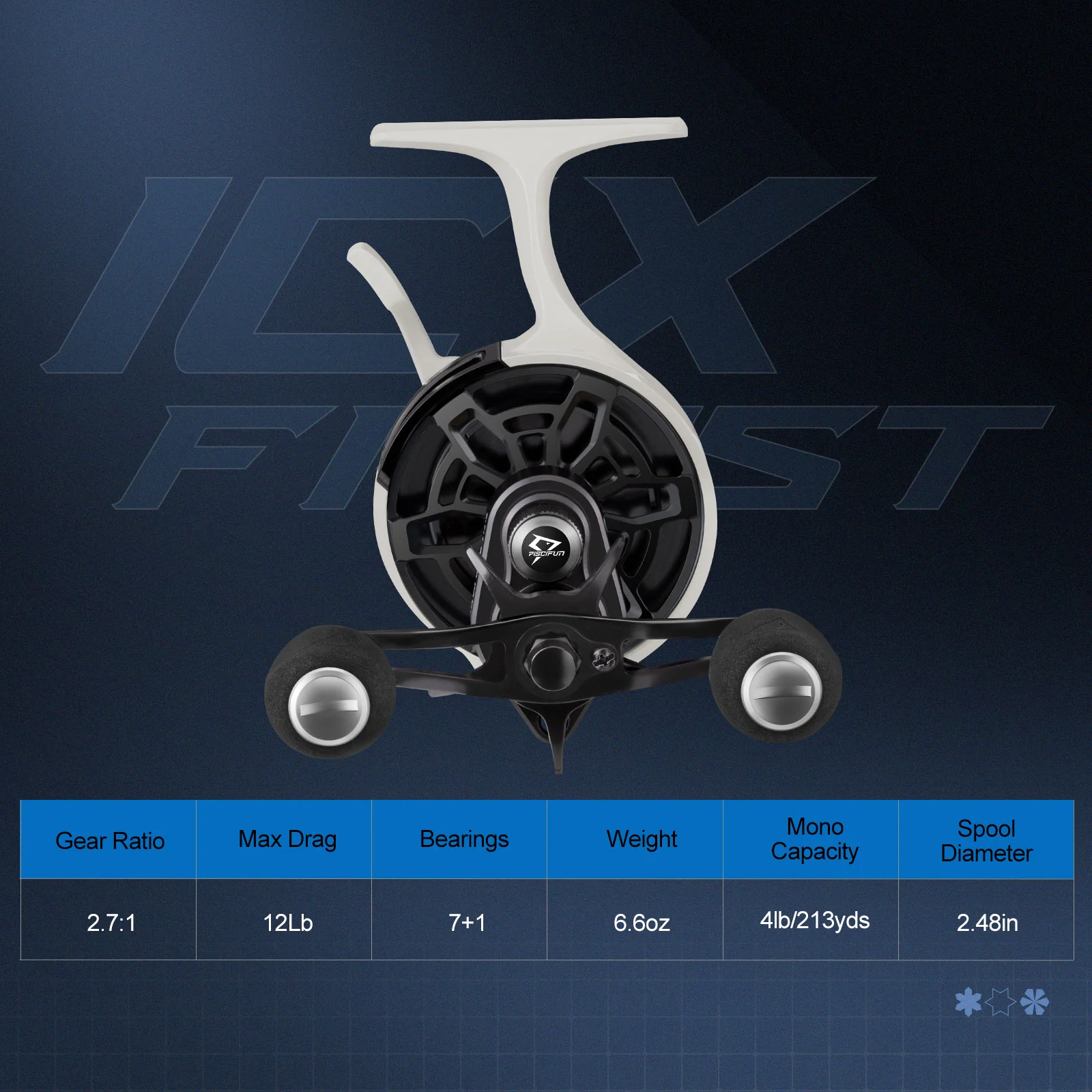Wholesale Piscifun ICX Frost Carbon Ice Fishing Reel, Magnetic Drop System,Large Spool Diameter - Image 13